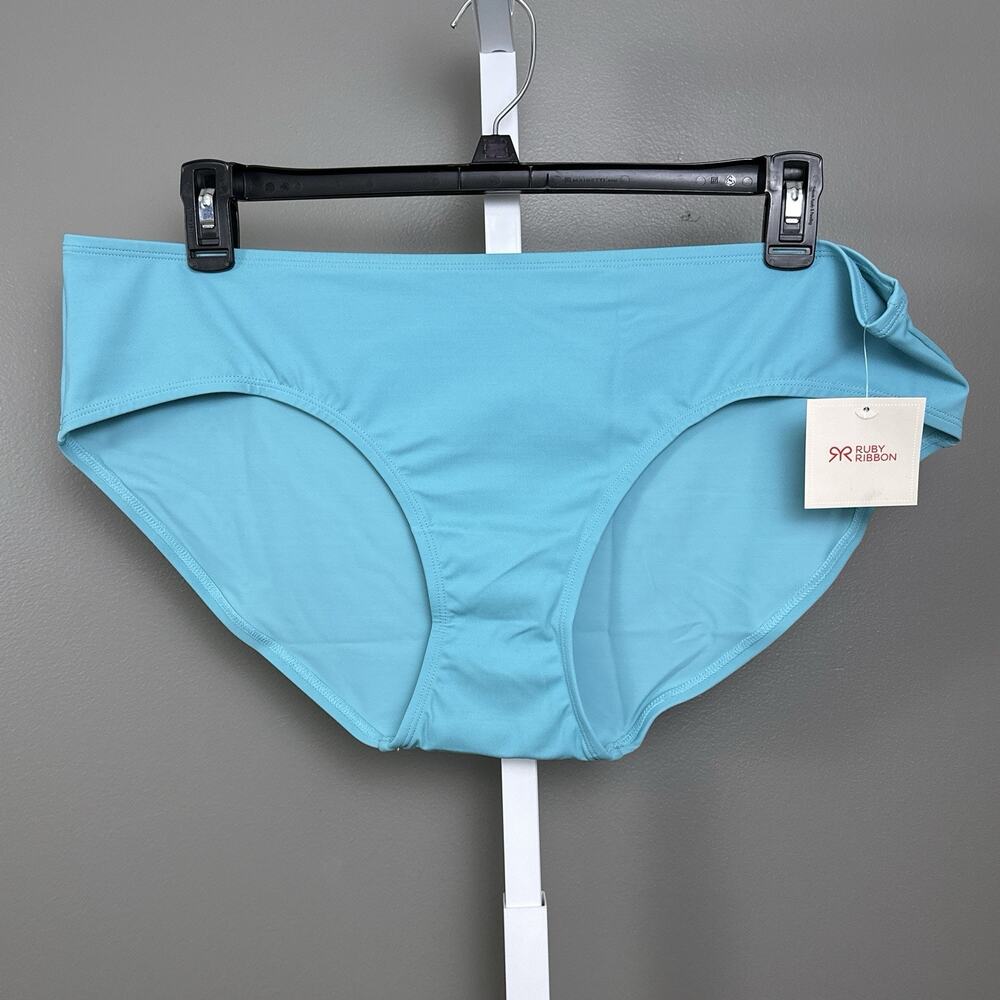 New Ruby Ribbon La Jolla Aquamarine Bikini Bottom Women's Size XXL Style #1924